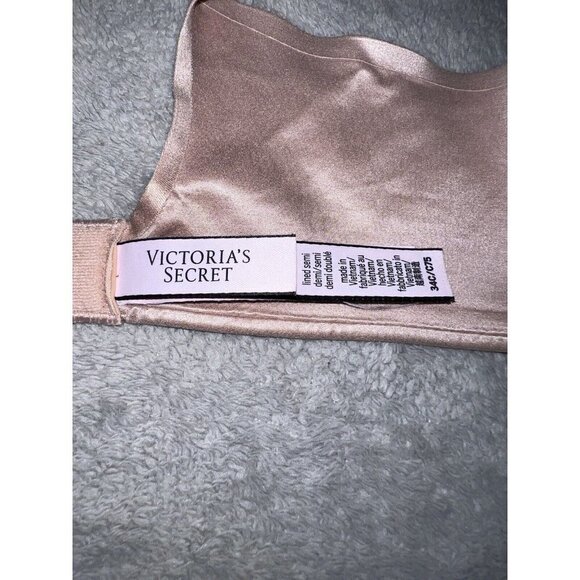 VICTORIA'S SECRET Nude Lined Semi Demi Lightly Lined Wired Convertible Bra - Picture 7 of 10